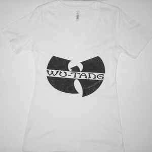 Women V Neck Wu-Tang Clan T Shirt